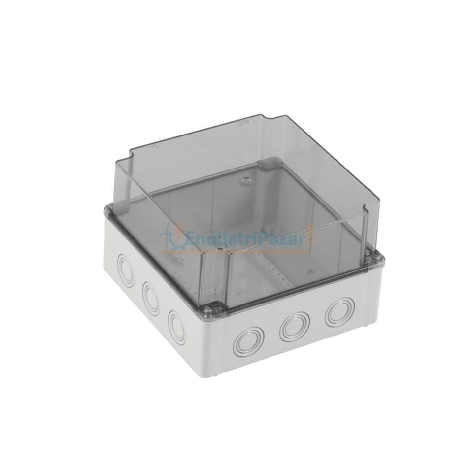 210*210*140mm Termoplastik Buat (Derin Şeffaf Kapak) IP67 40205207 METE ENERJİ
