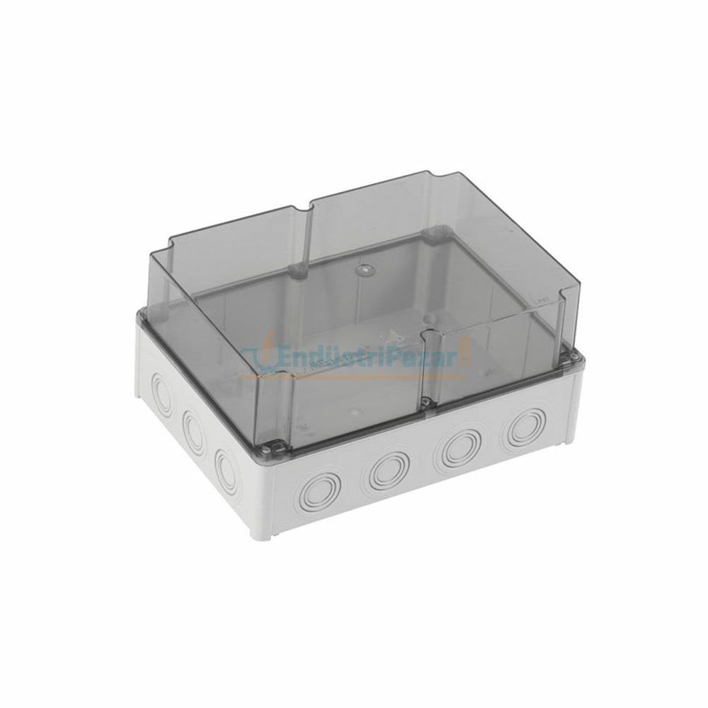 210*290*140mm Termoplastik Buat (Derin Şeffaf Kapak) IP67 40203207 METE ENERJİ