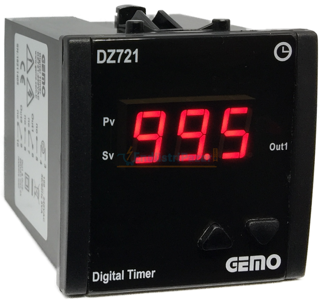 DZ721-230VAC Temel Fonksiyonlu Zaman Rölesi GEMO