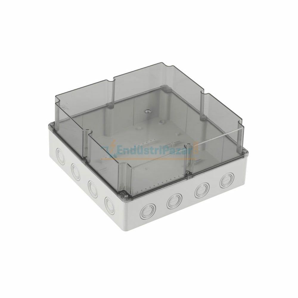 290*290*140mm Termoplastik Buat (Derin Şeffaf Kapak) IP67 40207207 METE ENERJİ