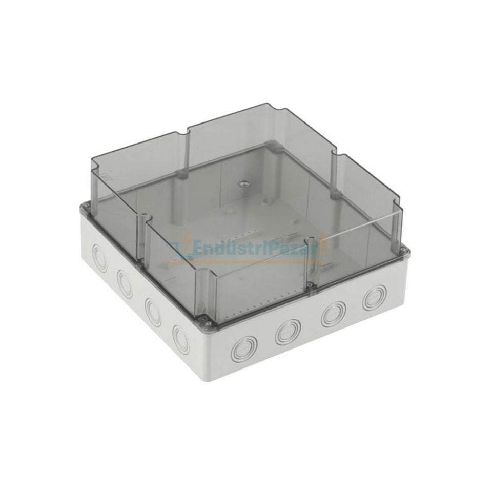 290*290*140mm Termoplastik Buat (Derin Şeffaf Kapak) IP67 40207207 METE ENERJİ