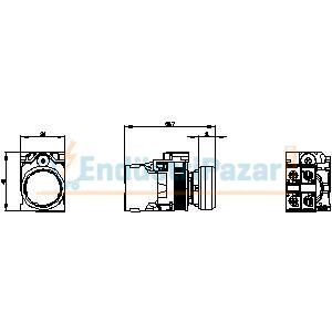 Metal Buton 3SU1156-0AB30-1BA0 SİEMENS