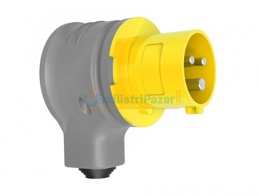 3*16A 110V 90° Eğik Döner Fiş IP44 BC1-1303-2130 BEMİS