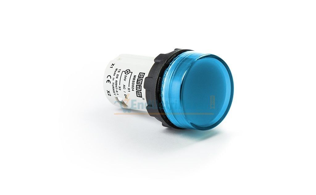 Ledli Sinyal Lambası 24V AC/DC Mavi MBSD024M EMAS