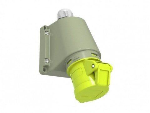 3*16A 110V EĞİK DUVAR PRİZİ CEE NORM 2P+E IP44 BC1-1303-2535 BEMİS
