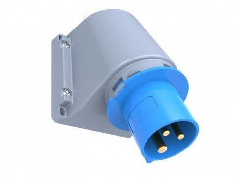 3*16A 220V EĞİK DUVAR FİŞİ CEE NORM 2P+E IP44 BC1-1403-2236 BEMİS
