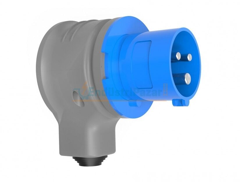 3*16A 220V 90° Eğik Döner Fiş IP44 BC1-1403-2130 BEMİS
