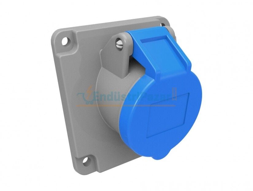 3*16A 220V 45° Eğik Makine Priz IP44 BC1-1403-2420 BEMİS