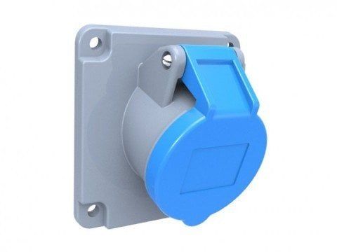 3*16A 220V EĞİK MAKİNE PRİZİ CEE NORM 2P+E IP44 BC1-1403-2420 BEMİS