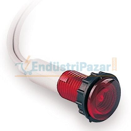 LED'li 230V AC Kırmızı 10mm Sinyal S100LK EMAS