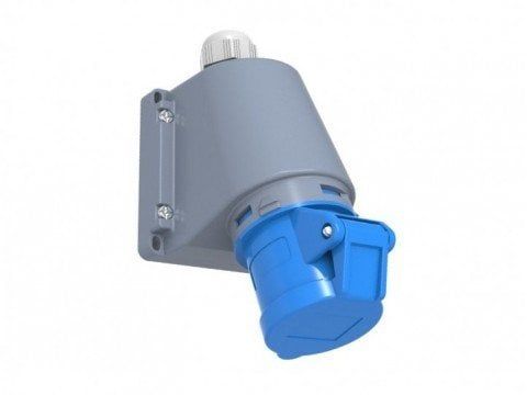 3*16A 220V EĞİK DUVAR PRİZİ CEE NORM 2P+E IP44 BC1-1403-2535 BEMİS
