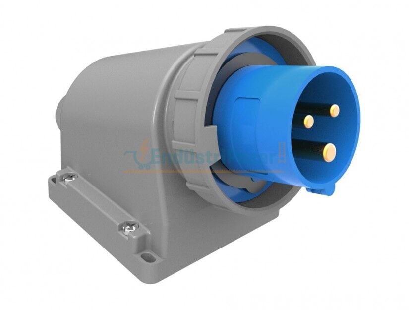 3*16A 220V 90° Eğik Duvar Fiş IP67 BC1-1403-7236 BEMİS