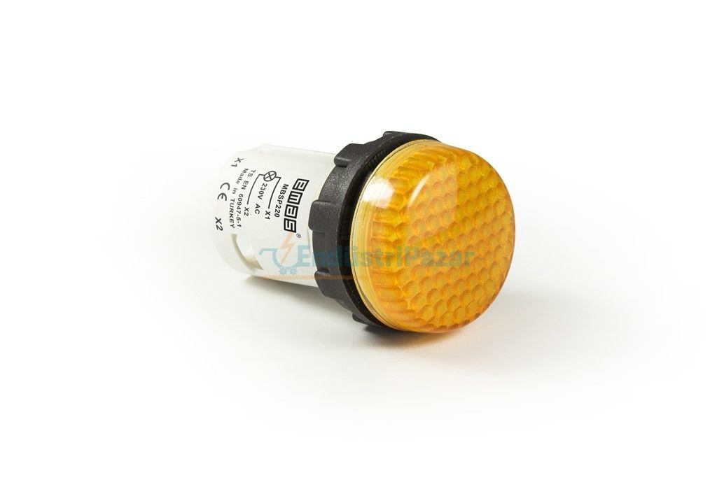 Ledli Sinyal Lambası 230V AC Sarı MBSP220S EMAS