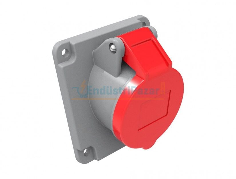 4*16A 380V 45° Eğik Makine Priz IP44 BC1-1504-2420 BEMİS
