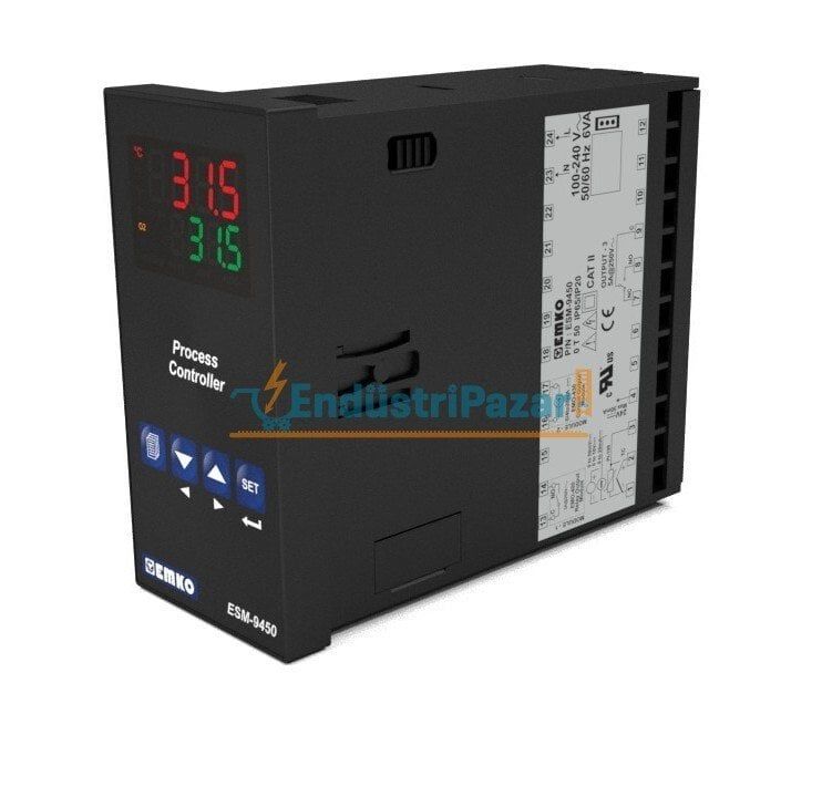 ESM-9450.2.20.1.1/00.00/0.0.0.0 Üniversal Girişli PID Smart I/O Modül Sistemli Proses Kontrol Cihazı 24Vac/Vdc RS-232 EMKO