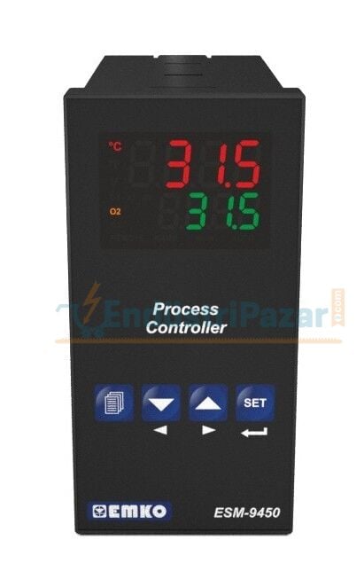 ESM-9450.1.20.1.1/00.00/0.0.0.0 Üniversal Girişli PID Smart I/O Modül Sistemli Proses Kontrol Cihazı 100..240Vac RS-232 EMKO