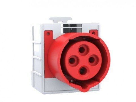 4*16A 380V RAY PRİZİ CEE NORM 3P+E IP20 BR1-1504-2711 BEMİS