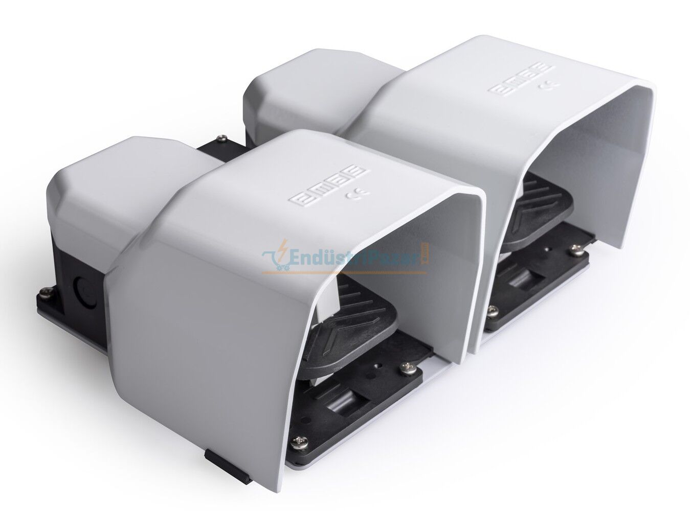 Ayak Korumalı Alüminyum Çift Pedal (2NA+2NK)+(2NA+2NK) PDKA22GG10G EMAS