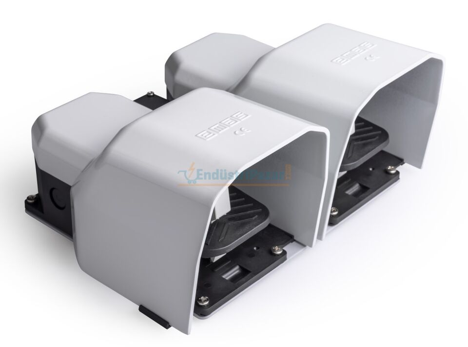 Ayak Korumalı Alüminyum Çift Pedal (2NA+2NK)+(2NA+2NK) PDKA22GG10G EMAS