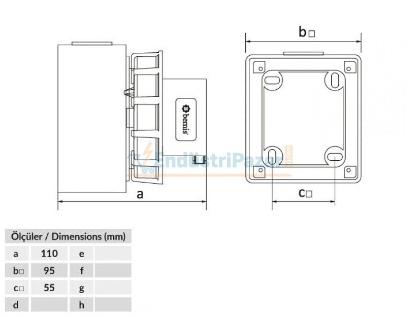 5*16A Duvar Fişi IP67 BC1-1505-7210 BEMİS