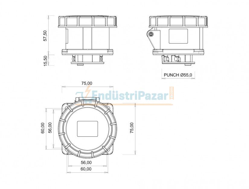 5*16A Makine Prizi IP67 BC1-1505-7413 BEMİS
