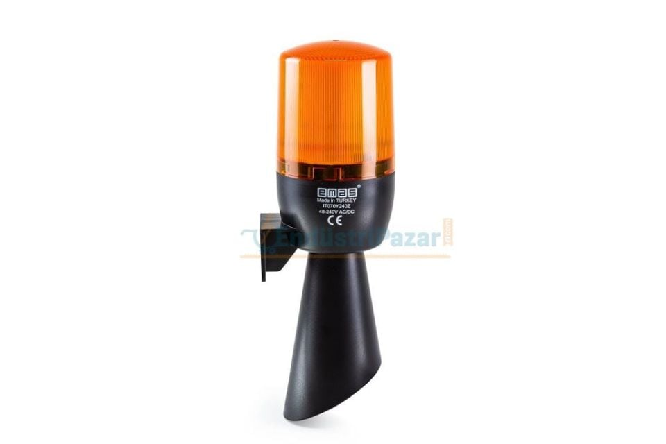 Buzzerlı Led Korna 70mm Sarı 48-240V AC/DC IT070Y240Z EMAS
