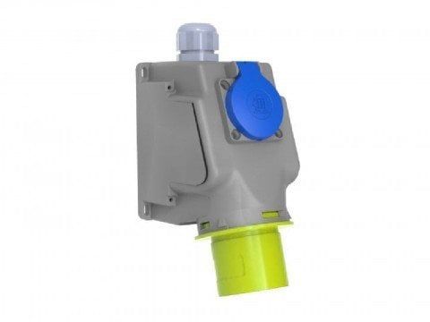3*32A 110V PANO PRİZLİ EĞİK DUVAR FİŞİ CEE NORM 2P+E IP44 BC1-3303-2238 BEMİS