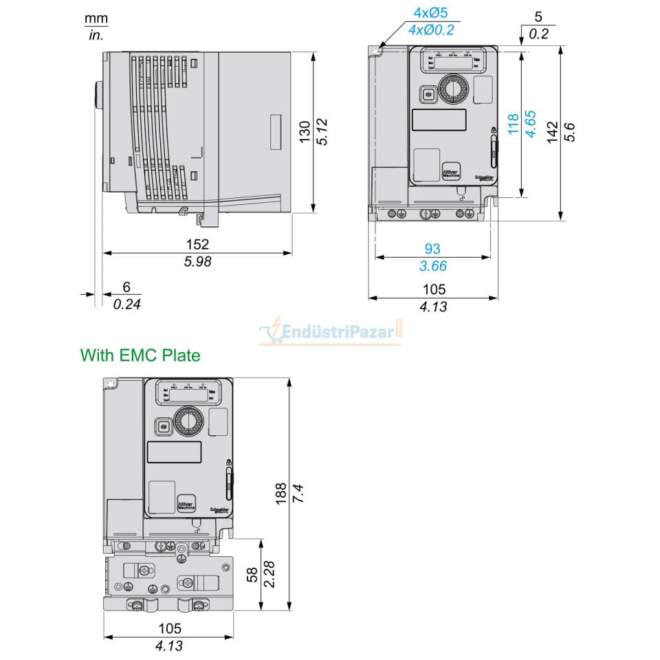 Hız Kontrol Cihazı 1,1kW ATV320U11M2C SCHNEİDER