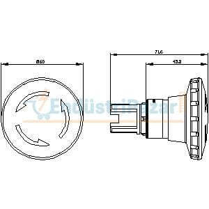 Acil Stop Butonu 3SU1050-1JB20-0AA0 SİEMENS