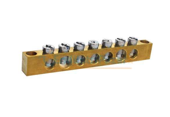 2/8 10 DELİKLİ PANO TOPRAKLAMA KLEMENSİ (10*15mm Kesit) 160 AMPER 1080124 ONKA-2042