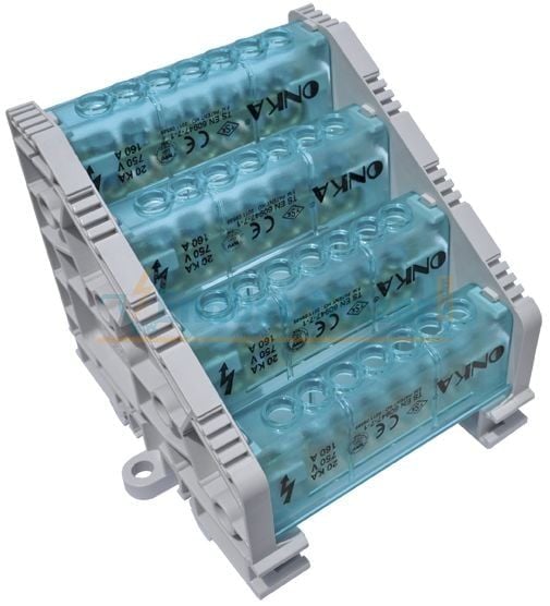 2/13 15 Delikli 160A 4 Kutup Dağıtıcı Ünite (Kapaklı Sistem) Yüksek Model 1080054 ONKA-2114