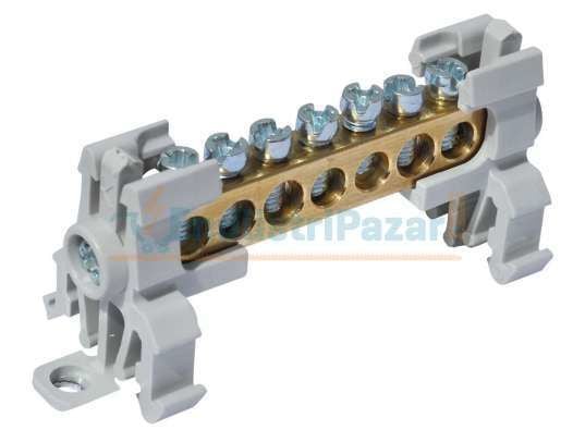 2/8 10 DELİKLİ 1 KUTUPLU DAĞITICI ÜNİTE (7*12mm Kesit) 160 AMPER 1080007 ONKA-2057