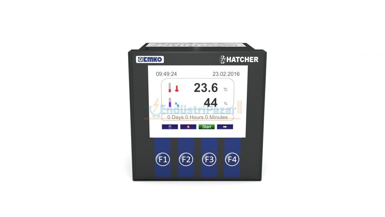 EGG-HATCHER.2.66.1.2EU.6/0.0.0.0 TFT LCD Ekran Kuluçka Kontrol Cihazı EMKO