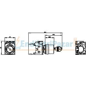 Kilitli Mandal Buton 3SU1150-4BF11-1BA0 SİEMENS