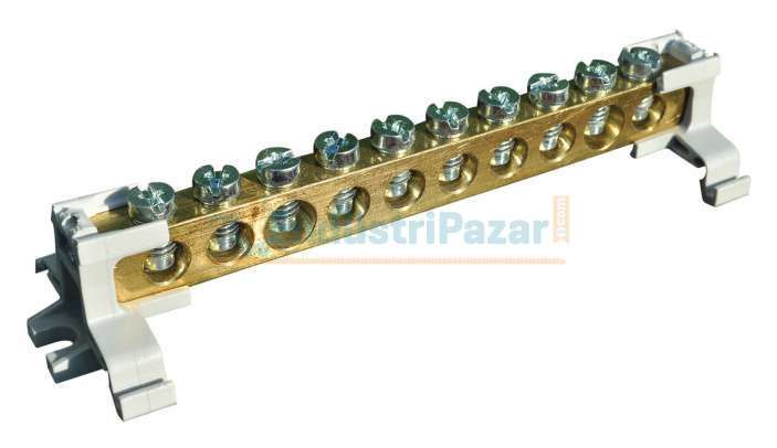 2/8 10 DELİKLİ 1 KUTUPLU DAĞITICI ÜNİTE (10*15mm Kesit) 250 AMPER 1080017 ONKA-2067