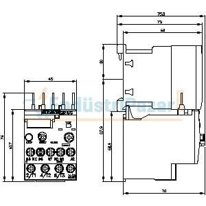 0,22-0,32A Termik Röle 3RU2116-0DB0 SİEMENS