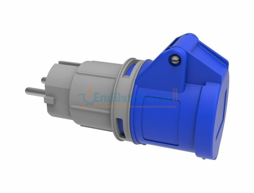1*16A Fiş - 3*16A Adaptör Priz (Polyamid 6) Karavan Tipi BKT-0106-2000 BEMİS