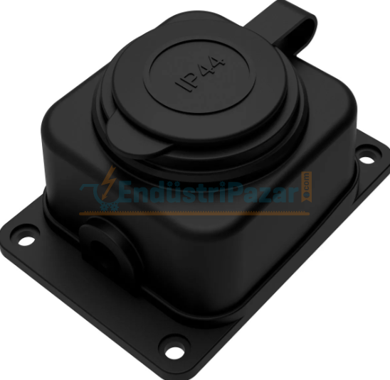 1*16A 220V Tekli Kauçuk Priz IP44 BY10-103 BYES