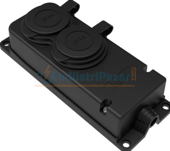 1*16A 220V 2'li Kauçuk Priz IP44 BY10-104 BYES