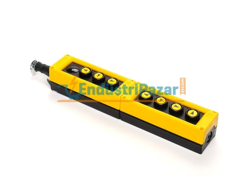 PVK7E YEDİ BUTONLU PLASTİK VİNÇ KUMANDA KUTUSU EMAS