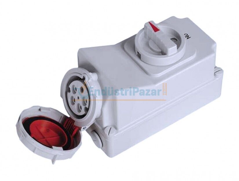 5*16A 90° Eğik Duvar Prizi IP67 Interlock BC1-1505-7540 BEMİS