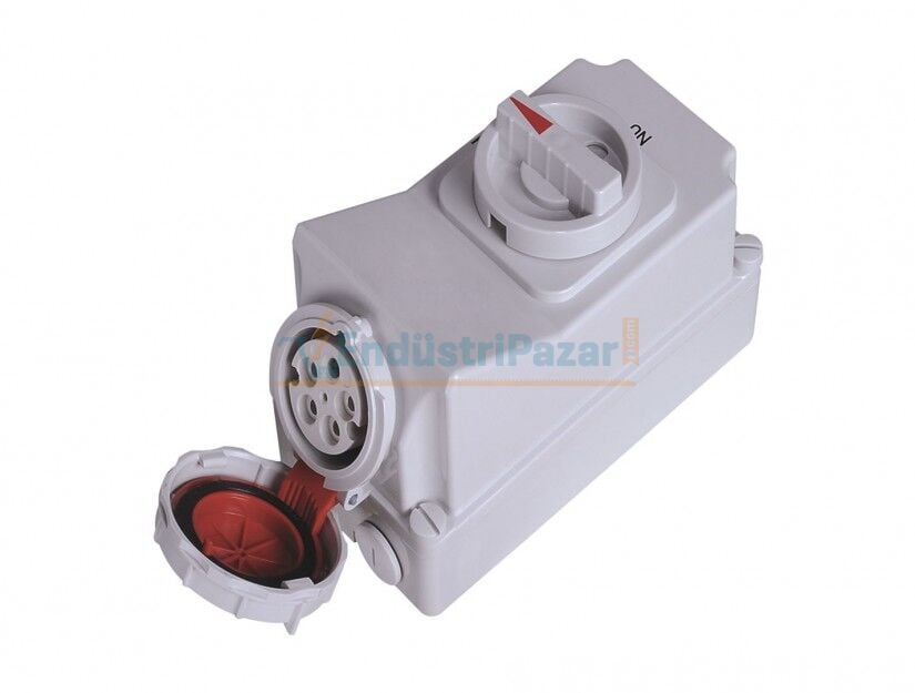 5*32A 90° Eğik Duvar Prizi IP67 Interlock BC1-3505-7540 BEMİS