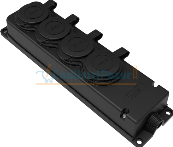 1*16A 220V 4'lü Kauçuk Priz IP44 BY10-106 BYES