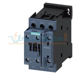 12 Amper, 5,5 KW, 230VAC, 3 Kutuplu Sirius Kontaktör 3RT2024-1AP00 SİEMENS