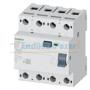 Kaçak Akım Koruma Rölesi, 4 Kutup, Tip A, 125A, 30mA, 400V 5SV3345-6 SİEMENS