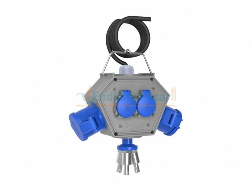 CEE Norm 2Adet 3*32A + 2Adet 1*16A + 1,5mt Kablolu 3 Hava Çıkışlı Box IP44 BX1K0550-2113 BEMİS