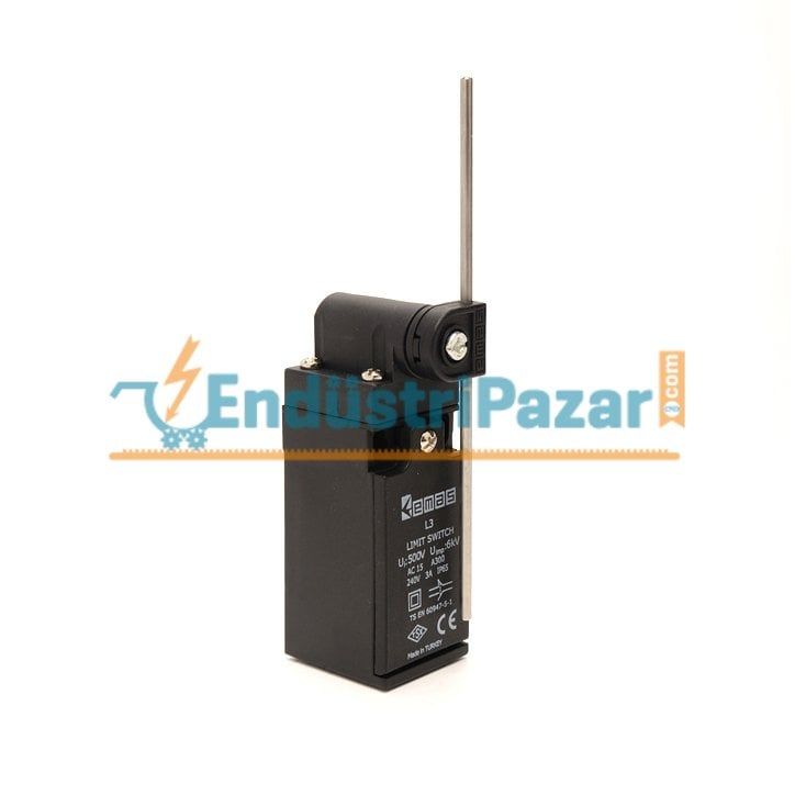 L3K13REF121 AÇISAL HAREKETLİ 130MM AYARLANABİLİR ÇUBUK SINIR ŞALTERİ EMAS