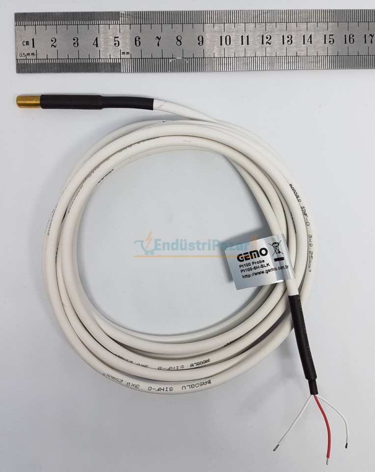 PT100-6H-SLK-1M Sonda Tip PT-100 GEMO