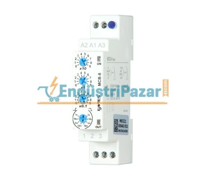 MCB-8 0-1 SANİYE - 30 SAAT ZAMAN RÖLESİ ENTES