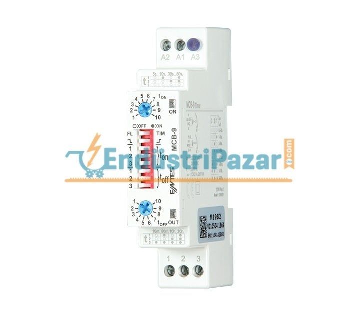 MCB-9 0-1 SANİYE - 30 SAAT ZAMAN RÖLESİ ENTES